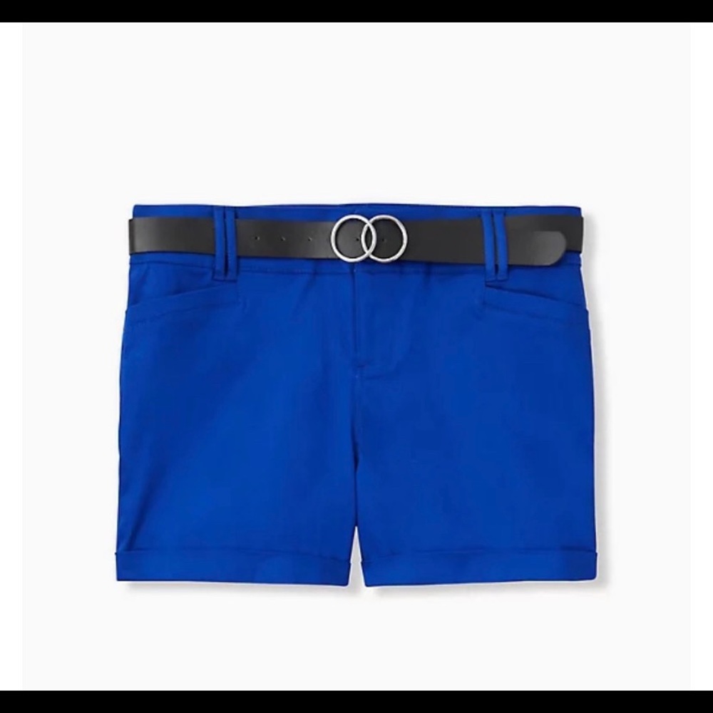 Torrid blue sateen shorts